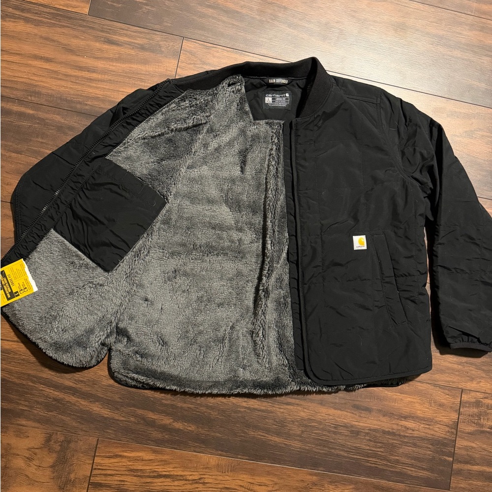 Carhartt Womens Rain Defender Loose Fit Lightweight Jacket - Picture 3 of 4